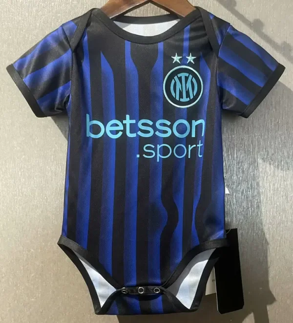 2025-26 Inter Milan Home Baby Infant Crawl Suit