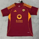 2025-26 Roma Home Fans Soccer Jersey (前广告)