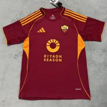 2025-26 Roma Home Fans Soccer Jersey (前广告)