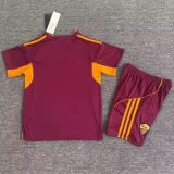 2025-26 Roma Home Kids Soccer Jersey