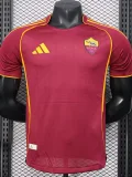 2025-26 Roma Home Player Version Soccer Jersey