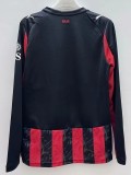 2025-26 AC Milan  Home Long Sleeve Soccer Jersey (长袖)