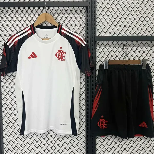 2025-26 Flamengo Away Kids Soccer Jersey