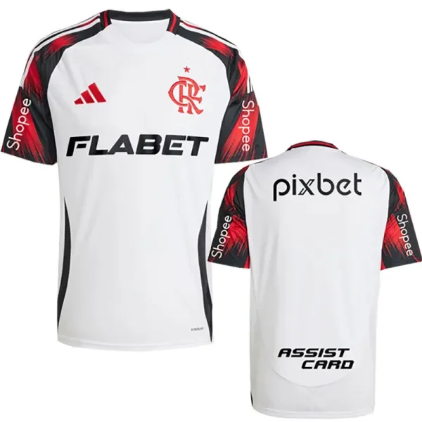 2025-26 Flamengo Away Print Sponsor Fans Soccer Jersey