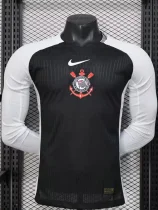 2025-26 Corinthians Away Long Sleeve Player Version Soccer Jersey (长袖球员)