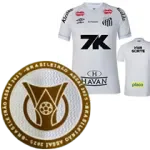 2025-26 Santos FC Home Prints Sponsor Fans Soccer Jersey