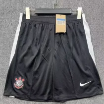 2025-26 Corinthians Black Shorts Pants