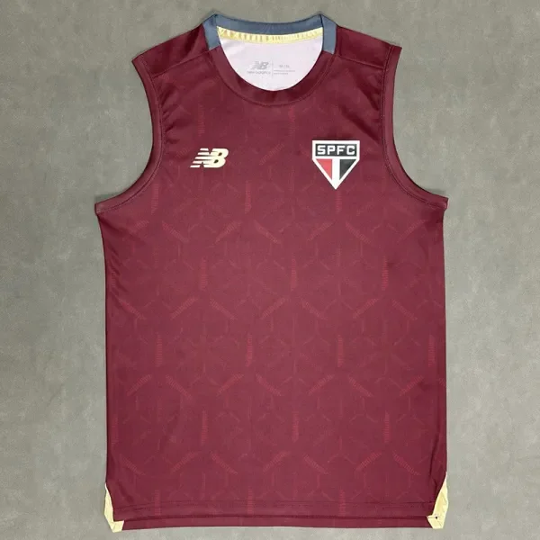 2025-26 Sao Paulo Brown Red Vest