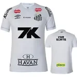 2025-26 Santos FC Home Prints Sponsor Fans Soccer Jersey