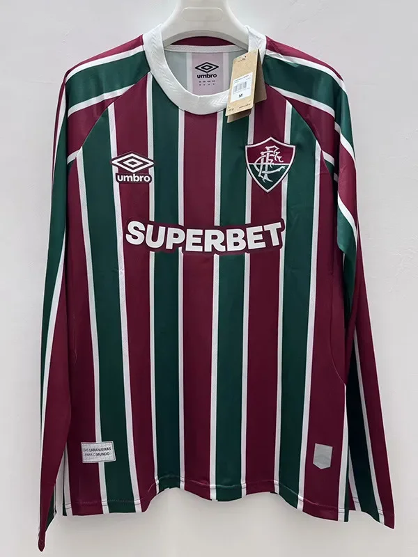 2025-26 Fluminense Home Long Sleeve Soccer Jersey (长袖)