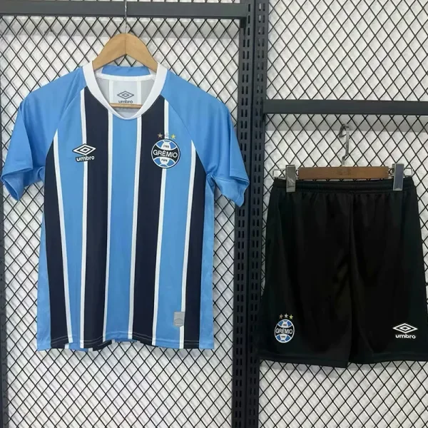 2025-26 Gremio Home Kids Soccer Jersey