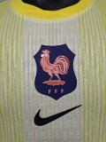 2025-26 France Yellow Goalkeeper Player Version Soccer Jersey