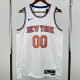 2022-23 KNICKS CLARKSON #00 White Top Quality Hot Pressing NBA Jersey