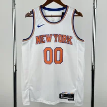 2022-23 KNICKS CLARKSON #00 White Top Quality Hot Pressing NBA Jersey