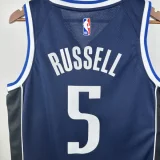 2022-23 Dallas Mavericks RUSSELL #5 Royal blue Top Quality Hot Pressing NBA Jersey (Trapeze Edition)飞人版