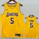 2022-23 Lakers AYTON #5 Yellow Top Quality Hot Pressing NBA Jersey(圆领)