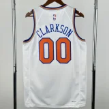 2022-23 KNICKS CLARKSON #00 White Top Quality Hot Pressing NBA Jersey