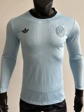 2024-25 Germany Blue 125th Anniversary Long Sleeve Player Version Soccer Jersey (长袖球员)