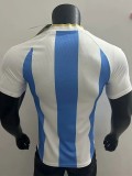 2025-26 Argentina Blue White Special Edition Player Version Soccer Jersey