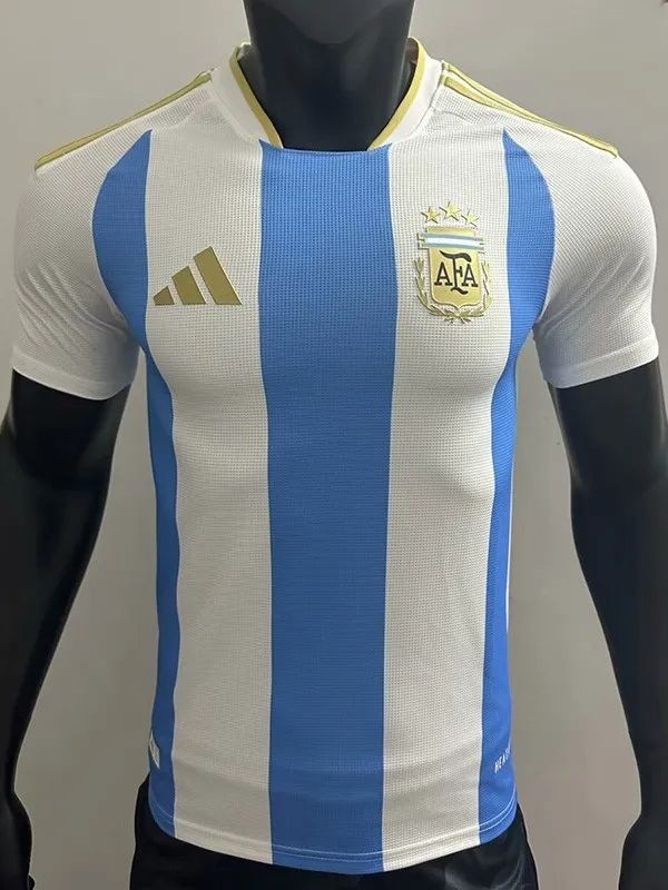 2025-26 Argentina Blue White Special Edition Player Version Soccer Jersey