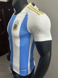 2025-26 Argentina Blue White Special Edition Player Version Soccer Jersey