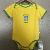 2025-26 Brazil Home Baby Infant Crawl Suit