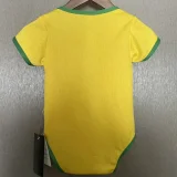 2025-26 Brazil Home Baby Infant Crawl Suit