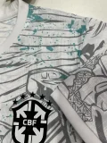 2025-26 Brazil Special Edition Blue White Player Version Soccer Jersey