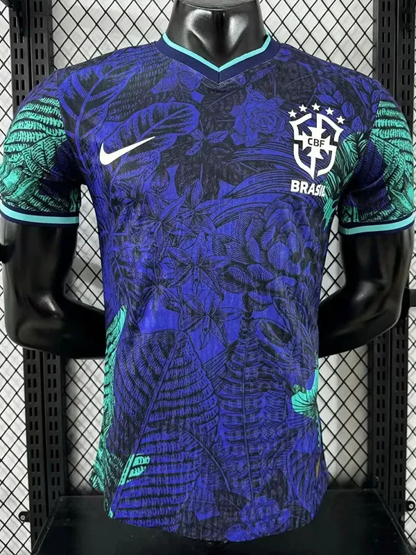2025-26 Brazil Blue Special Edition Player Version Soccer Jersey
