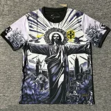 2025-26 Brazil Black Special Edition Fans Soccer Jersey (耶稣黑白)
