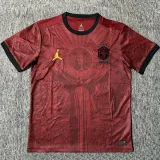 2025-26 Brazil Brown Red Special Edition Fans Soccer Jersey (黄标)