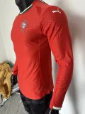 25-26 Portugal Home Long Sleeve Player Version Soccer Jersey (长袖球员)*PM