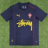 2025-26 Portugal Royal Blue T-Shirt Print Personalized AD