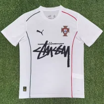 2025-26 Portugal White T-Shirt Print Personalized AD