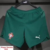 2025-26 Portugal Home Player Version Shorts Pants (High Quality)(球员短裤)