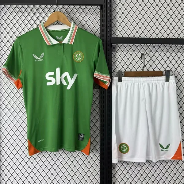 2025-26 Ireland Home Kids Soccer Jersey