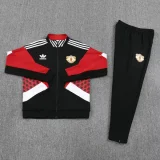 2025-26 Man Utd Black Red Jacket Tracksuit #F14