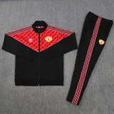 2025-26 Man Utd Black Red Jacket Tracksuit #05