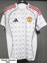 2025-26 Man Utd Grey White Special Edition Player Version Training shirts