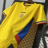 2025-26 Romania Home Fans Soccer Jersey