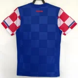 2010 Croatia Away Blue Retro Soccer Jersey