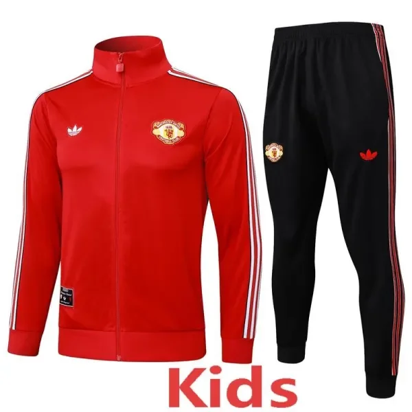 2025-26 Man Utd Red Kids Jacket Tracksuit #E2555(童装)