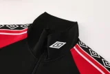 2025-26 Man Utd Black Jacket Tracksuit #02
