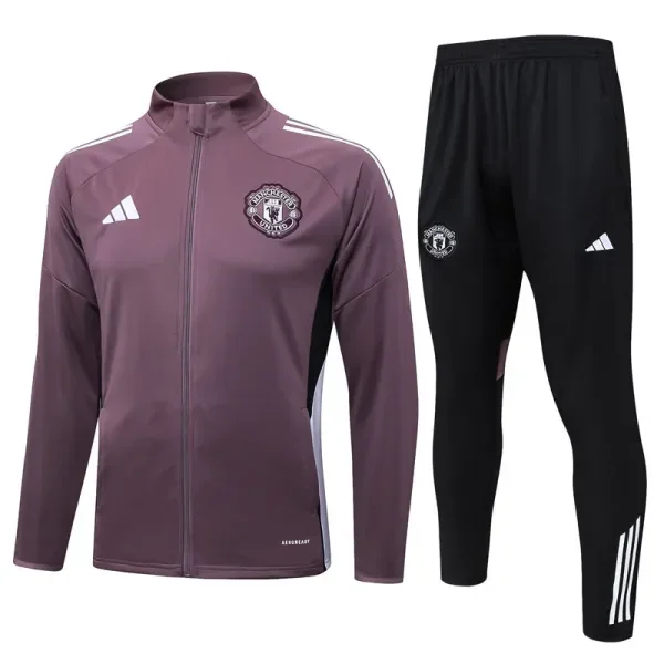 2025-26 Man Utd Grey purple Jacket Tracksuit #A2550