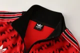 2025-26 Man Utd Black Red Jacket Tracksuit #05
