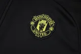 2025-26 Man Utd Black Jacket Tracksuit # A2526(绿标)