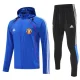 2025-26 Man Utd Fancy blue Hoodie Jacket Tracksuit