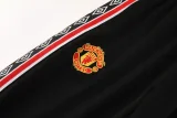 2025-26 Man Utd Black Jacket Tracksuit #02
