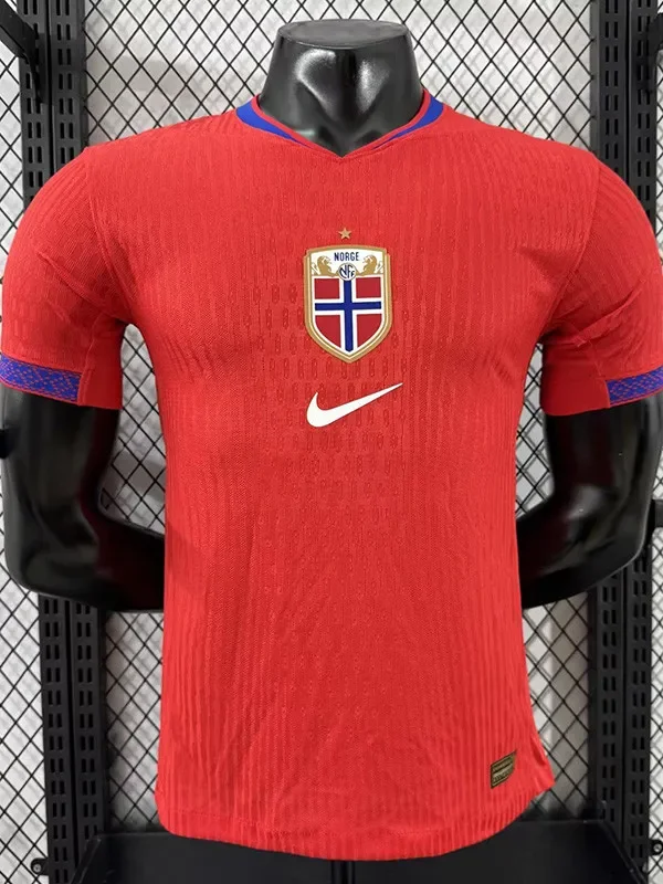 2025-26 Norway Home Player Version Soccer Jersey