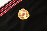 2025-26 Man Utd Black Red Jacket Tracksuit #05
